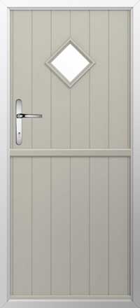 Flint 1 Composite Stable Door in Pebble Grey