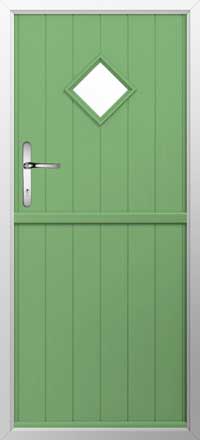Flint 1 Composite Stable Door in Pistachio Green