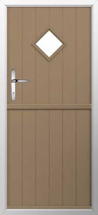 Flint 1 Composite Stable Door in Truffle Brown