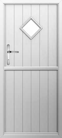 Flint 1 Composite Stable Door in White