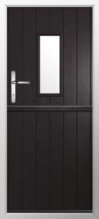 Flint 2 Composite Stable Door in Black Brown