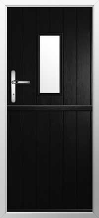 Flint 2 Composite Stable Door in Black