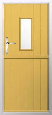 Flint 2 Composite Stable Door in Buttercup Yellow