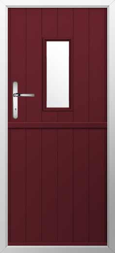 Flint 2 Composite Stable Door in Deep Merlot