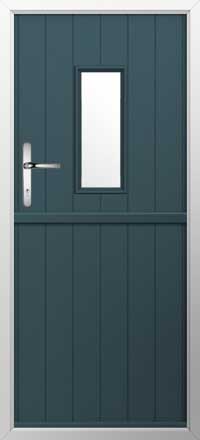 Flint 2 Composite Stable Door in Midnight Grey