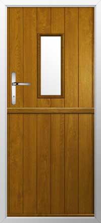 Flint 2 Composite Stable Door in Golden Oak