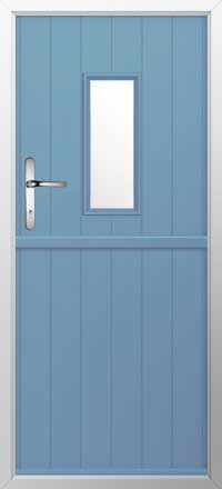 Flint 2 Composite Stable Door in Pottery Blue