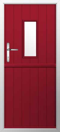 Flint 2 Composite Stable Door in Ruby Red