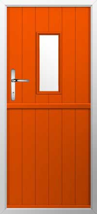 Flint 2 Composite Stable Door in Tangerine
