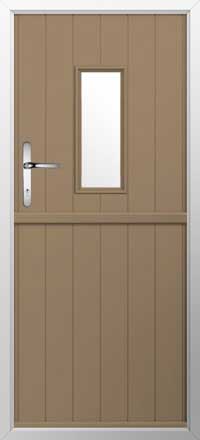 Flint 2 Composite Stable Door in Truffle Brown