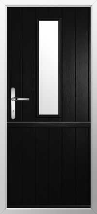 Flint 4 Composite Stable Door in Black