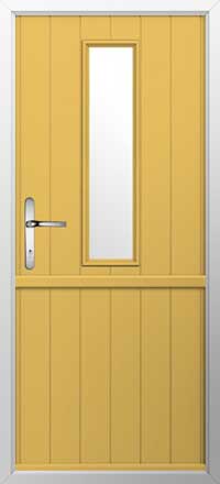 Flint 4 Composite Stable Door in Buttercup Yellow