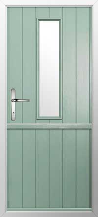 Flint 4 Composite Stable Door in Chartwell Green