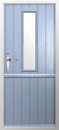 Flint 4 Composite Stable Door in Duck Egg Blue