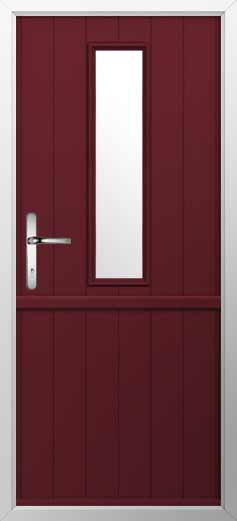 Flint 4 Composite Stable Door in Deep Merlot