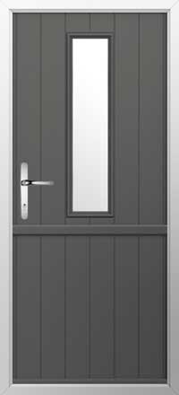 Flint 4 Composite Stable Door in Granite Grey