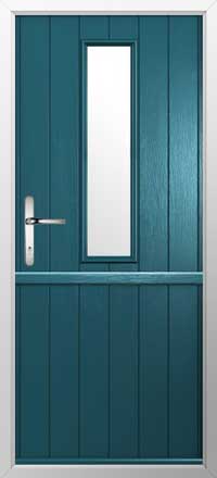 Flint 4 Composite Stable Door in Peacock Blue