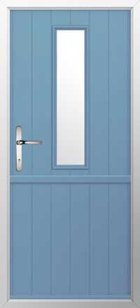 Flint 4 Composite Stable Door in Pottery Blue