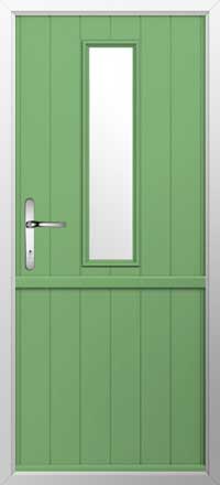 Flint 4 Composite Stable Door in Pistachio Green