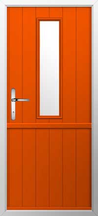 Flint 4 Composite Stable Door in Tangerine
