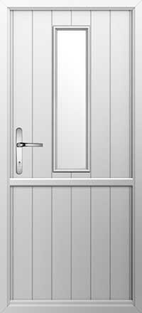 Flint 4 Composite Stable Door in White