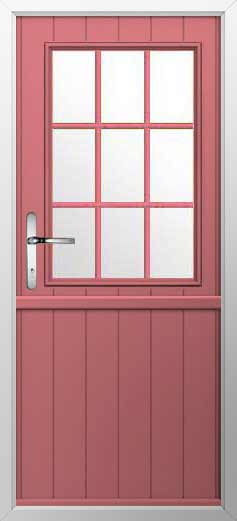 Flint Beeston Georgian Bar Composite Stable Door in Antique Rose