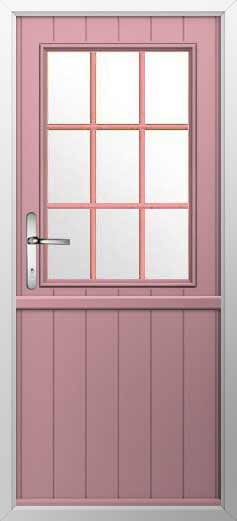 Flint Beeston Georgian Bar Composite Stable Door in Champagne Blush