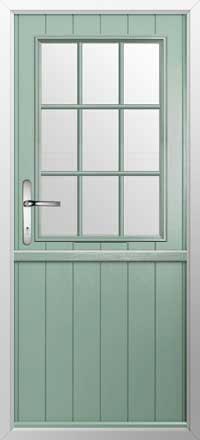 Flint Beeston Georgian Bar Composite Stable Door in Chartwell Green