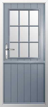 Flint Beeston Georgian Bar Composite Stable Door in French Grey