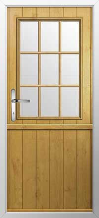 Flint Beeston Georgian Bar Composite Stable Door in Irish Oak