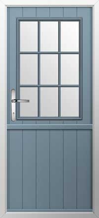 Flint Beeston Georgian Bar Composite Stable Door in Twilight Grey