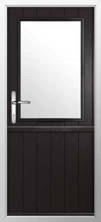 Flint Beeston Composite Stable Door in Black Brown