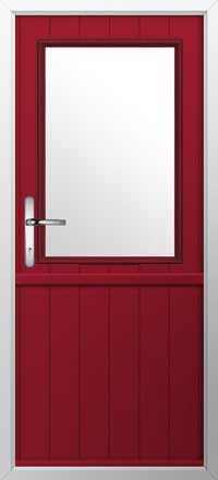Flint Beeston Composite Stable Door in Ruby Red
