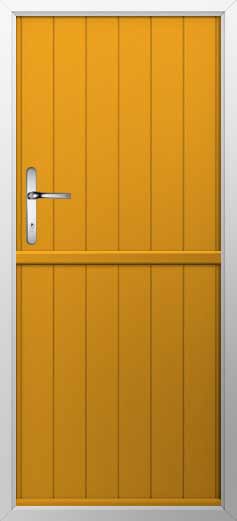 Flint Solid Composite Stable Door in Amber Gold