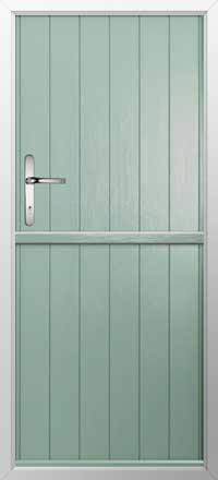 Flint Solid Composite Stable Door in Chartwell Green