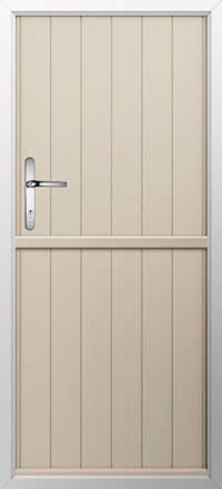 Flint Solid Composite Stable Door in Cream