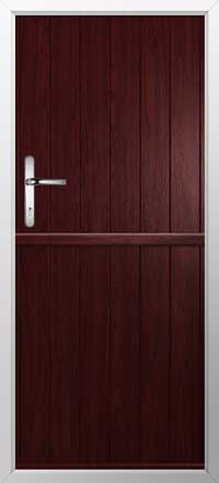 Flint Solid Composite Stable Door in Rosewood