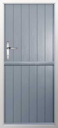 Flint Solid Composite Stable Door in Duck Egg Blue