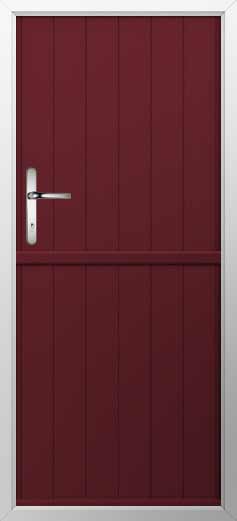 Flint Solid Composite Stable Door in Deep Merlot