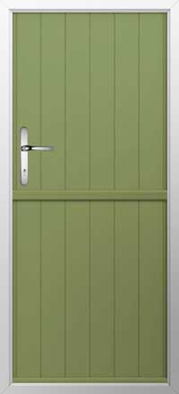 Flint Solid Composite Stable Door in Forest Green