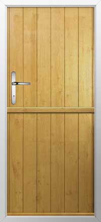 Flint Solid Composite Stable Door in Irish Oak