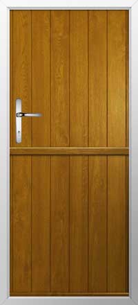 Flint Solid Composite Stable Door in Golden Oak