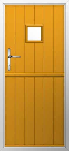 Flint Square Composite Stable Door in Amber Gold