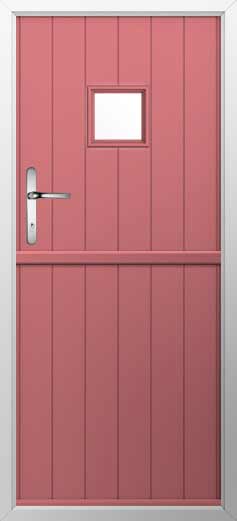 Flint Square Composite Stable Door in Antique Rose
