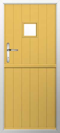 Flint Square Composite Stable Door in Buttercup Yellow