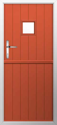 Flint Square Composite Stable Door in Copper Flame