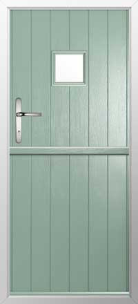 Flint Square Composite Stable Door in Chartwell Green