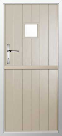 Flint Square Composite Stable Door in Cream