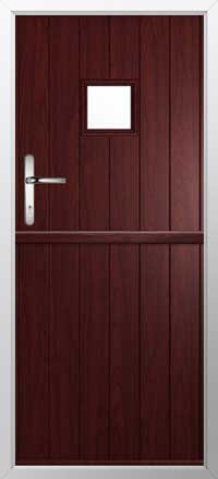 Flint Square Composite Stable Door in Rosewood