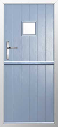 Flint Square Composite Stable Door in Duck Egg Blue